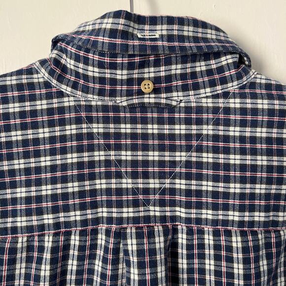 Vintage Tommy Hilfiger Button Down Classic Fit Long Sleeve Plaid Shirt Size L - Picture 5 of 9